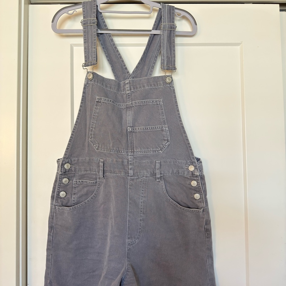 We The Free Gray Jumpsuit Adjustable Straps